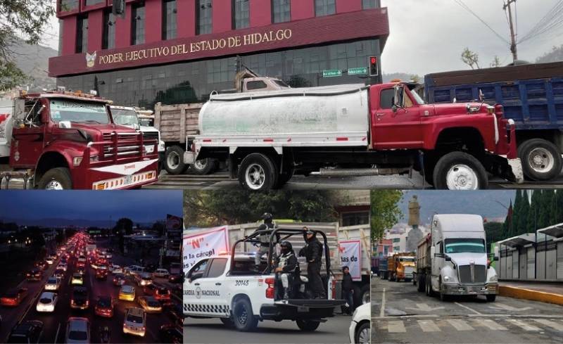 Bloqueos viales colapsan la capital del estado