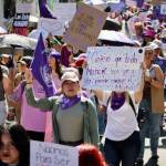 Miles de mujeres marchan en Pachuca por el 8M: exigen justicia y seguridad