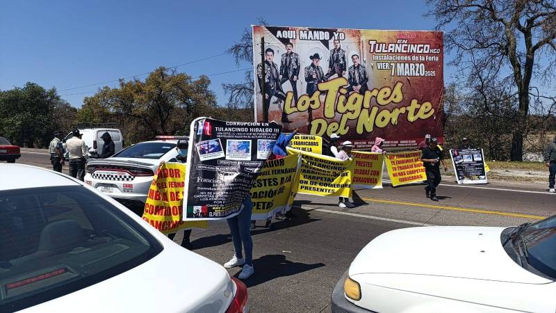 Bloqueo colapsa la Pachuca-Tulancingo durante 3 horas