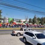 Antorcha Campesina se manifiesta sobre bulevar Felipe Ángeles