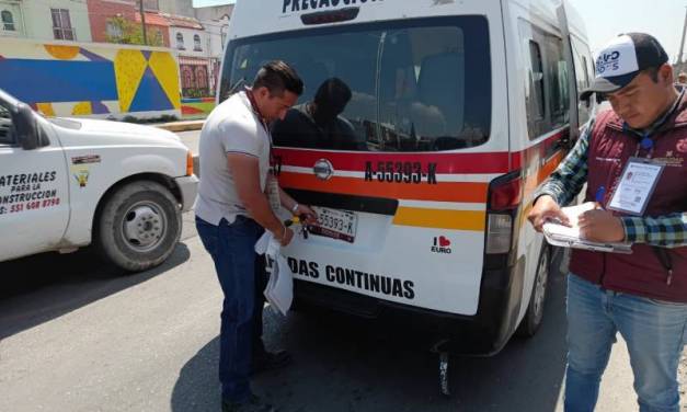 Captan en riña a chofer de transporte público; fue infraccionado