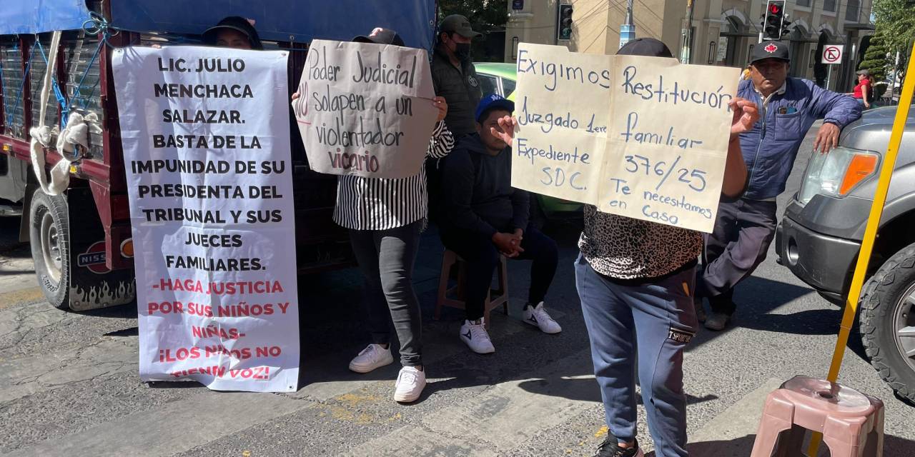 Madre se manifiesta para exigir custodia de su hijo