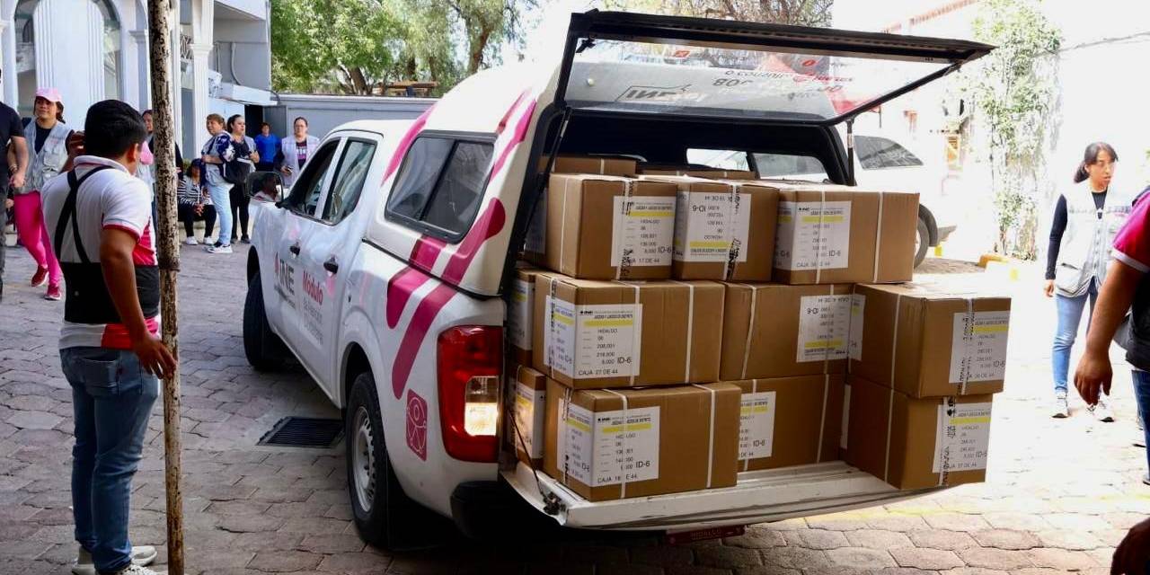 Llegan 14 millones de boletas electorales para el 1 de junio