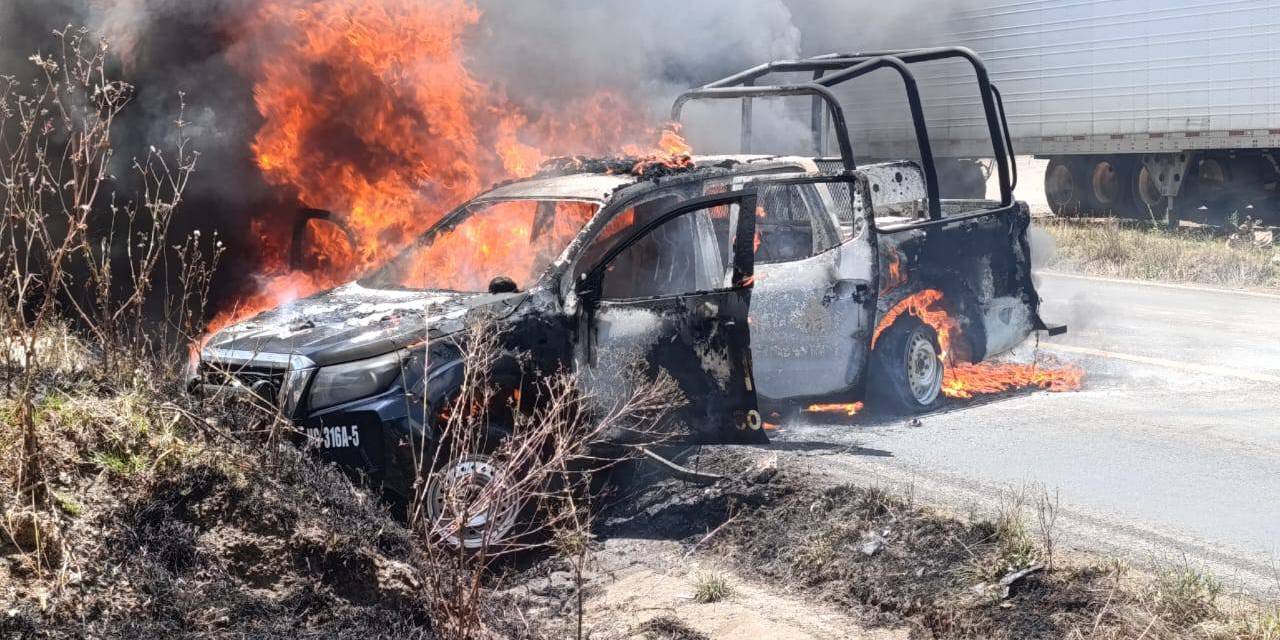 Persecución, enfrentamiento y patrulla quemada en Acaxochitlán