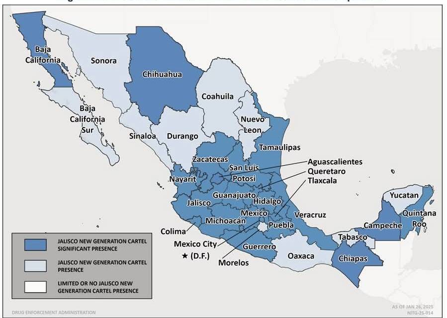 Tres organizaciones criminales tienen presencia en Hidalgo: DEA