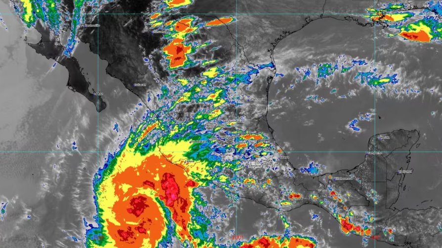 Tormenta Alvin se fortalece en el Oceano Pacífico