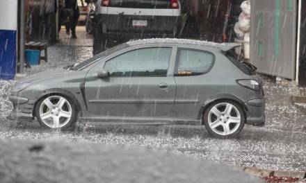 Sorprende fuerte granizada al sur de la capital
