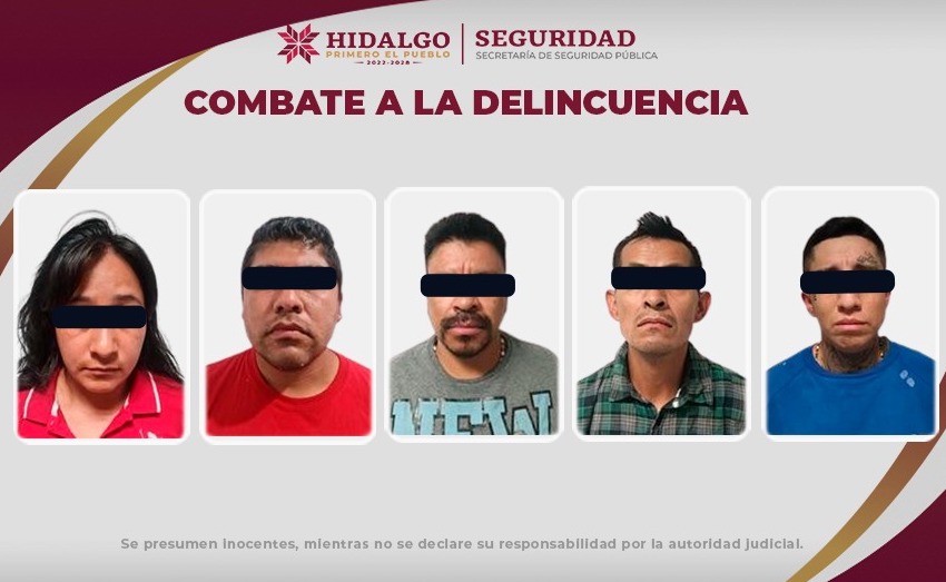 Capturan banda dedicada al robo de vehículos