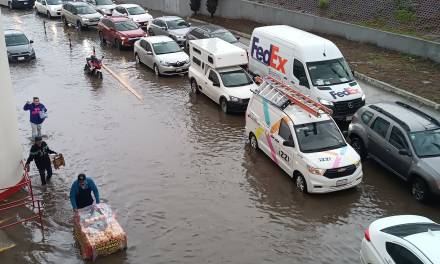 Lluvias pegan en la zona metropolitana