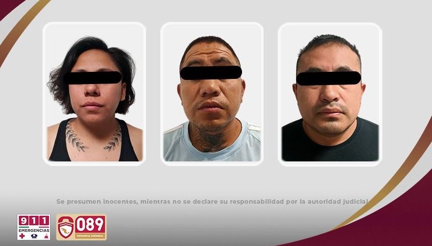 Capturan a 3 presuntos extorsionadores en la Pachuca-Sahagún