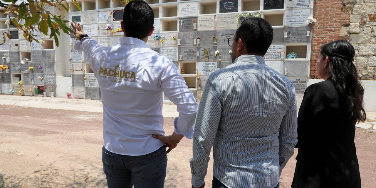Alistan en Pachuca el panteón municipal previo al 10 de mayo