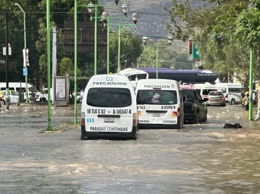 Lluvia deja grandes anegamientos en Tulancingo