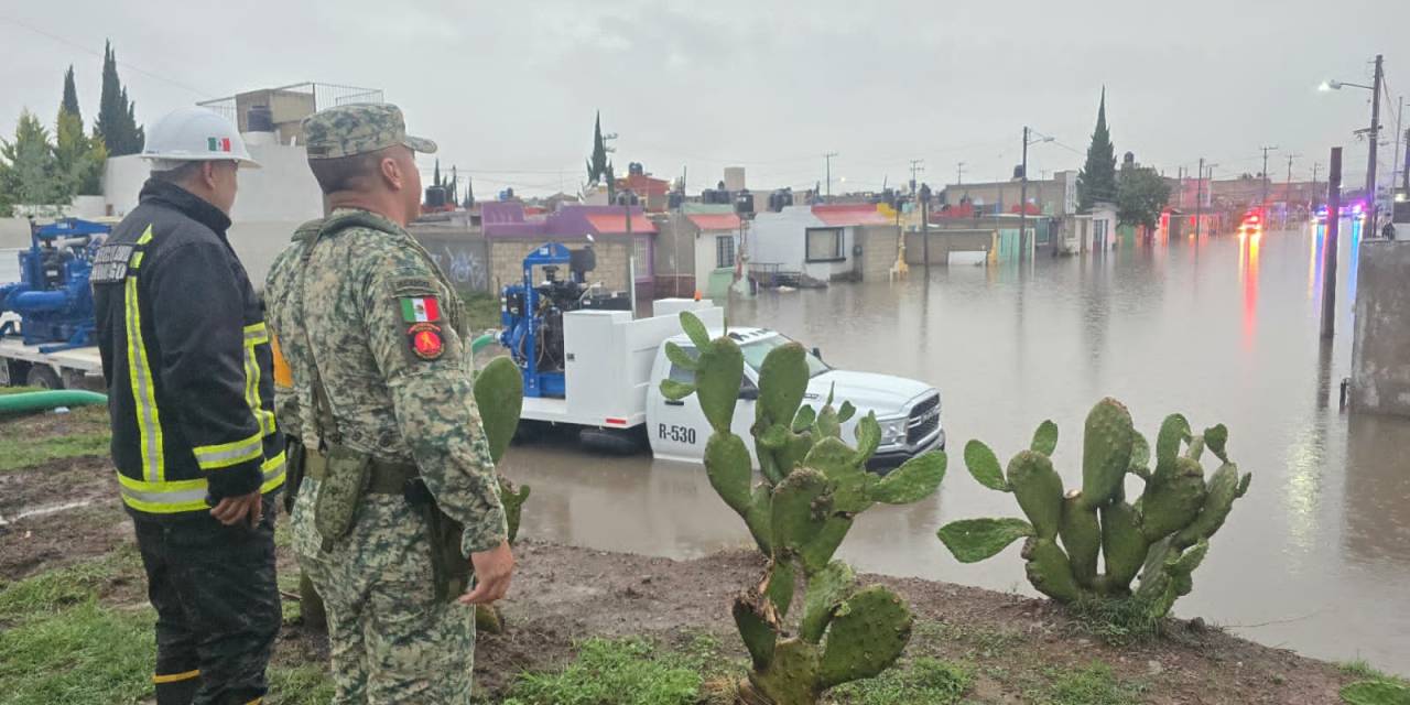 Lluvias colapsan la zona metropolitana