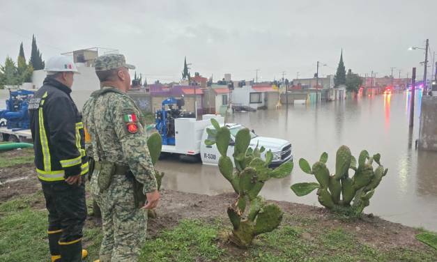 Lluvias colapsan la zona metropolitana