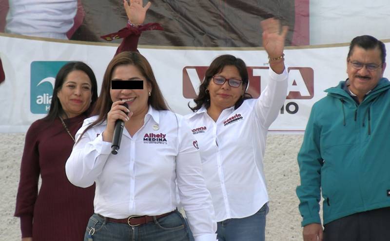 Morena retira derechos partidistas a Alhely M