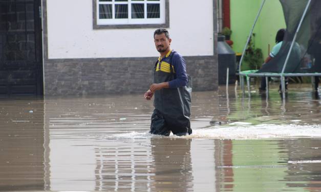 Reportan 307 familias damnificadas tras las lluvias