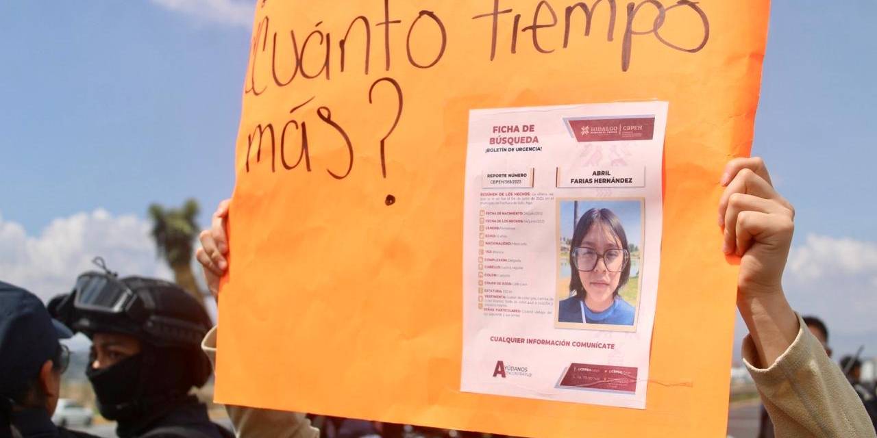 Buscan a Abril Farías, menor desaparecida en Pachuca