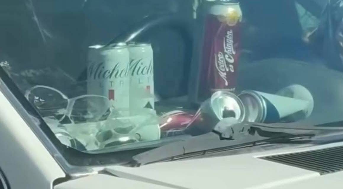 Trabajador del DIFH portaba cervezas en vehículo oficial; fue removido