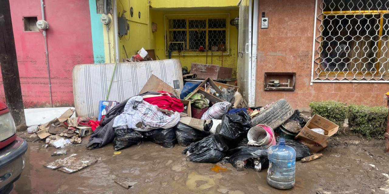 Pérdidas totales en fraccionamiento de Pachuca por las lluvias