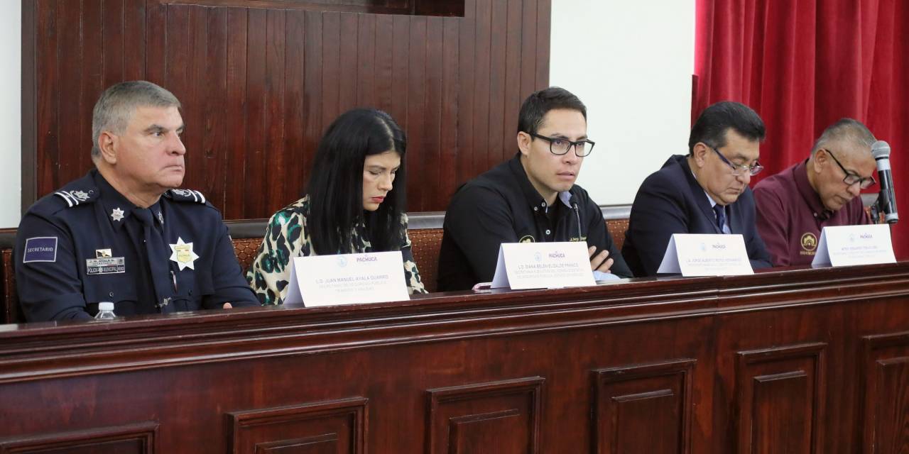 Fortalecen estrategia de seguridad pública en Pachuca