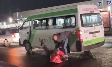 Reportan estable a operador agredido del Tuzobús