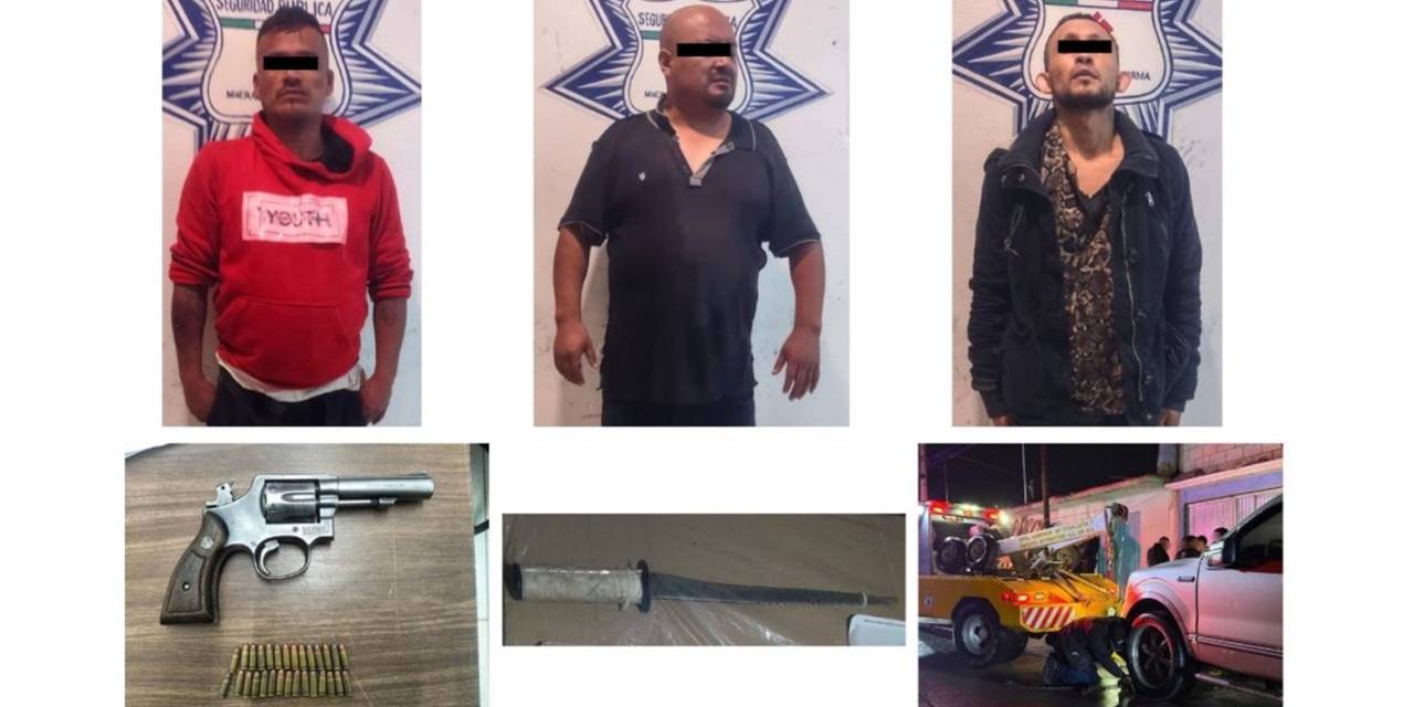 Detienen a tres hombres tras atraco en Pachuca