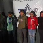 Detienen a cinco personas en Pachuca por robo de motocicleta