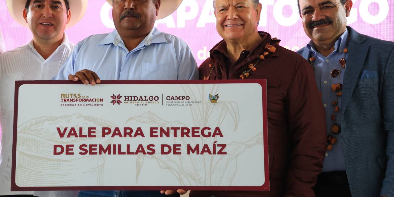 Fluyen estímulos al campo en Chapantongo