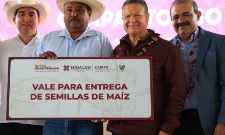 Fluyen estímulos al campo en Chapantongo