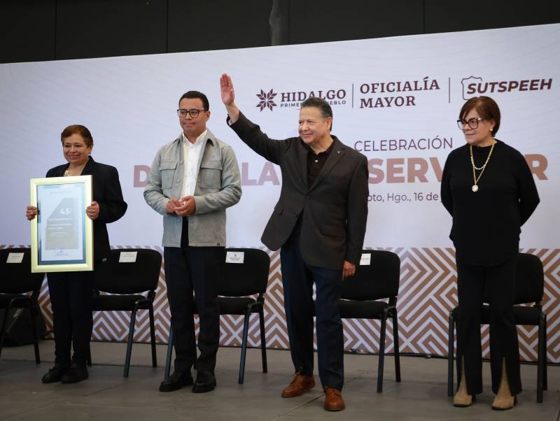 Reconocen labor de servidores públicos de Hidalgo