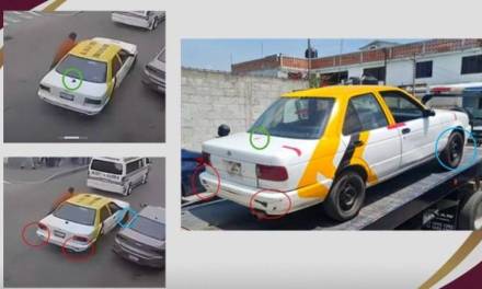 Aseguran taxi involucrado en agresión en Tulancingo