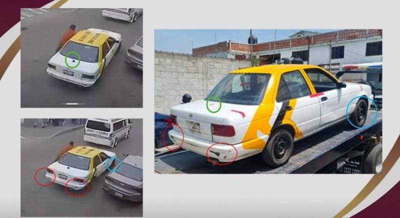 Aseguran taxi involucrado en agresión en Tulancingo