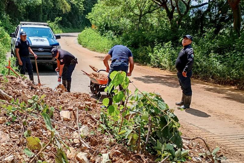 Implementan acciones coordinadas ante lluvias en Tezontepec de Aldama