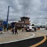 Trasladan vía aérea a maestra herida desde la Huasteca