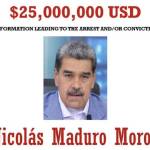 DEA ofrece 25 mdd por Nicolás Maduro