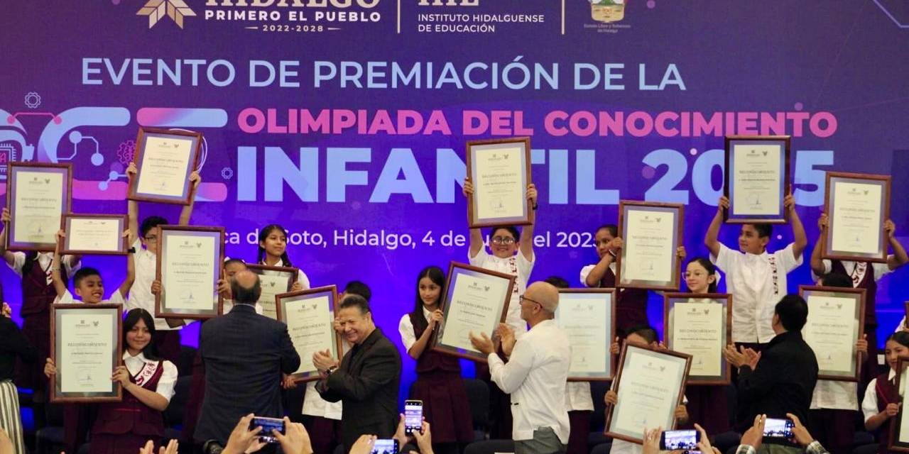 Reconocen a ganadores de la Olimpiada del Conocimiento Infantil