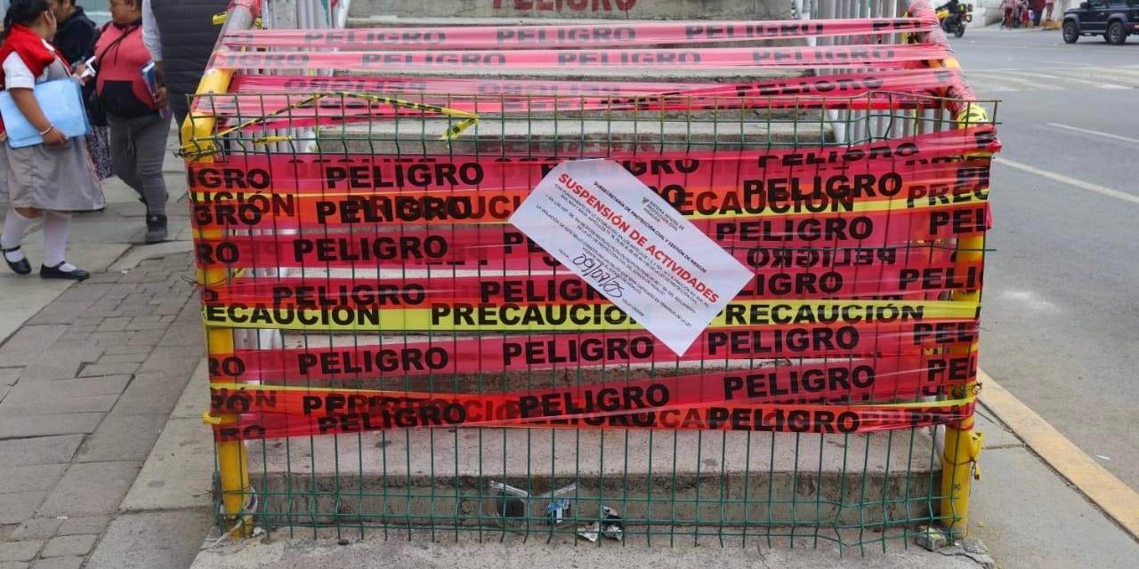 Alistan denuncia por daños al puente del Hospital General de Pachuca