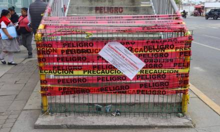 Alistan denuncia por daños al puente del Hospital General de Pachuca