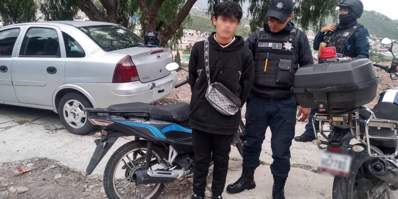 Operativo Moto Segura deja 2 detenidos en Pachuca