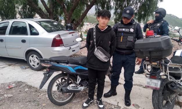 Operativo Moto Segura deja 2 detenidos en Pachuca