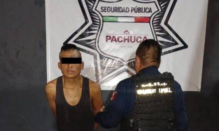 Detienen a hombre en Pachuca por posesión de drogas