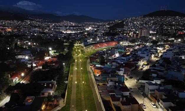 Rehabilitan 7.2 km de alumbrado en ciclovía de Pachuca