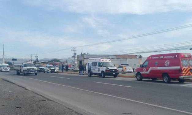 Hombre muere atropellado en la carretera Pachuca-Sahagún
