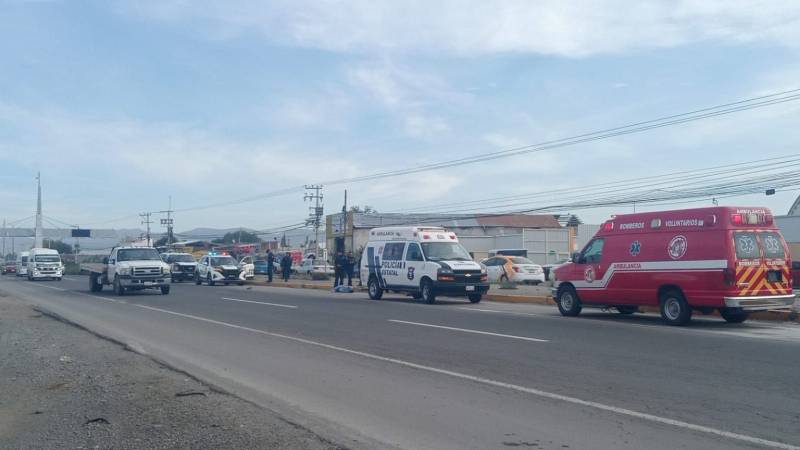 Hombre muere atropellado en la carretera Pachuca-Sahagún