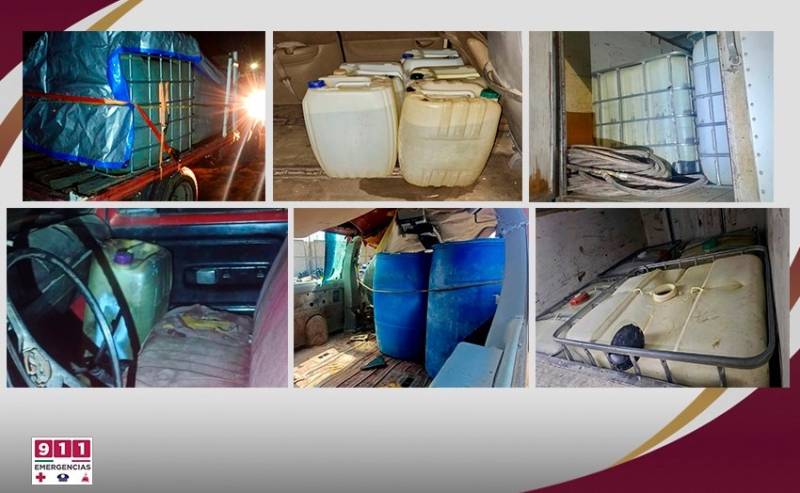 Aseguran vehículos abandonados con hidrocarburo robado