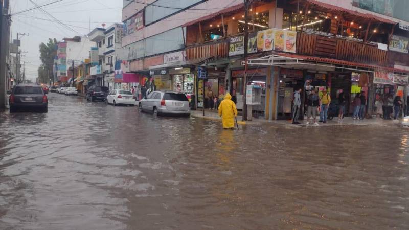 «Lluvia atípica» causa estragos en Tizayuca
