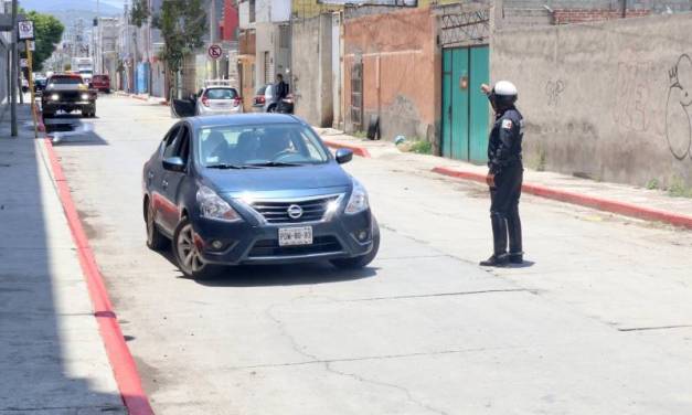 Implementan nuevo sentido vial en calles de Pachuca