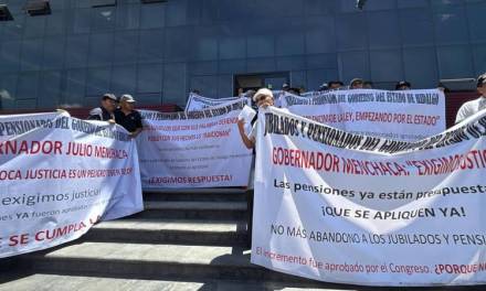 Nueva manifestación de jubilados del estado