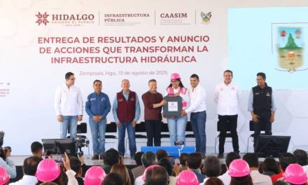 Invierten 396 mdp en infraestructura hidráulica de la Zona Metropolitana de Pachuca