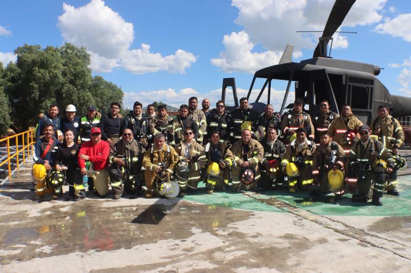 PC de Pachuca se capacita en materia de incendios